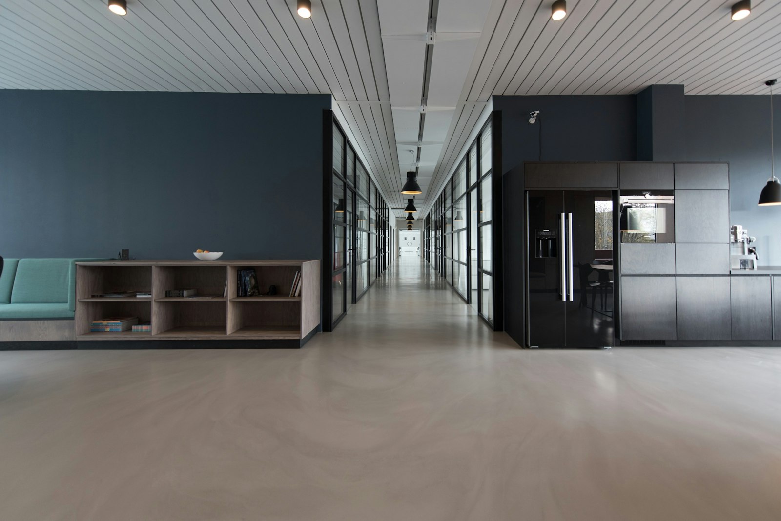 Corporate office environment showcasing enterprise transformation